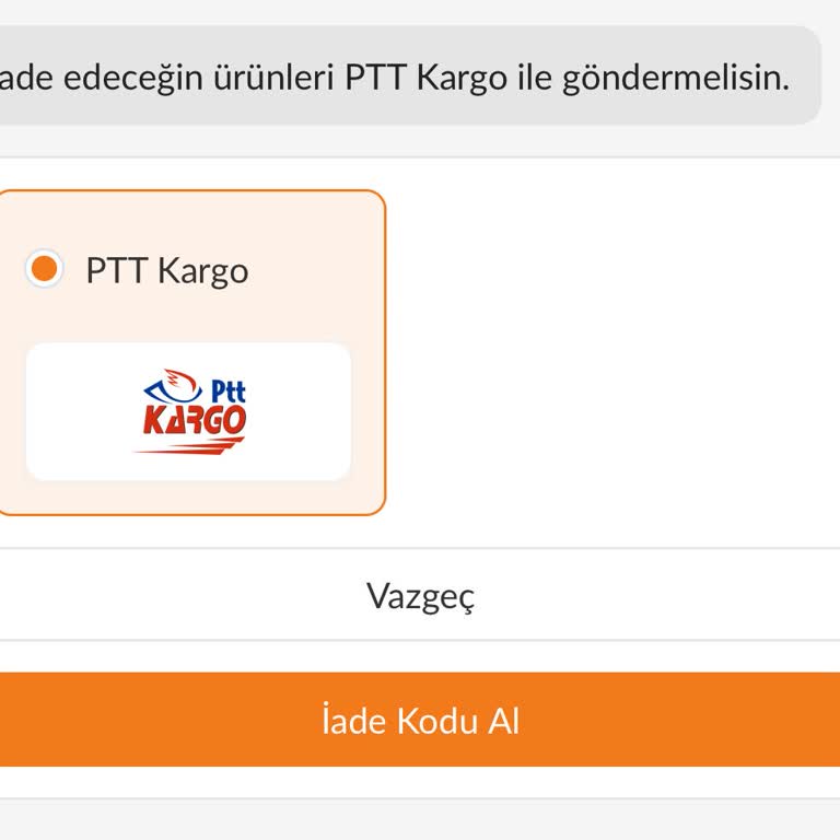 İade İçin Sadece PTT Kargo Seçeneği Mağduriyet Yaratıyor