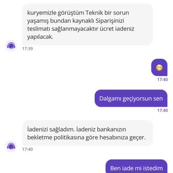 Teslim Edilmeyen Sipariş, Geciken İptal Ve İade Sorunu