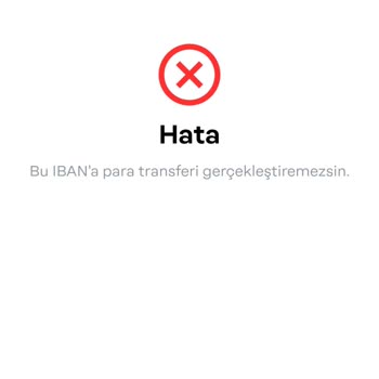 Midas Uygulamasında IBAN'a Para Gönderemiyorum