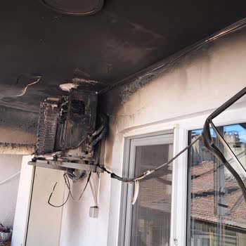 Regal Klima Dış Ünitesinde Yangın Ve Firma Sorumluluğunun Reddedilmesi