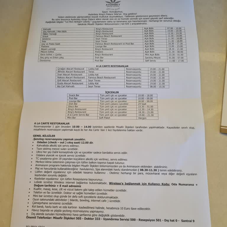 Otelde Türk Misafirlere Ayrımcı Ve Sert Tutum