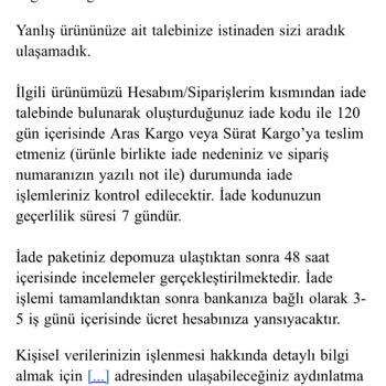 Siparişim Eksik Geldi, Yanlış Ürün Karışıklığı Yaşadım