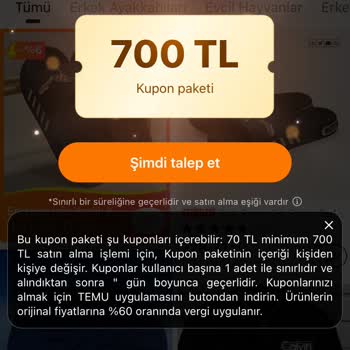 Temu Kampanyasında Kazandığım Kredi Hesabıma Yüklenmedi, Destek Alamıyorum