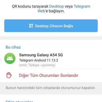 Telegram Hesabımın Güvenliği İhlal Edildi, Hesabımı Kontrol Edemiyorum