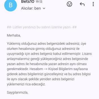 Hesap Doğrulaması Sonrası Çekim Engeliyle Karşılaştım