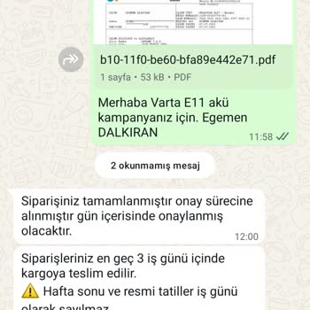 Sipariş Verdiğim Akü Gönderilmedi, Ödemem İade Edilmiyor