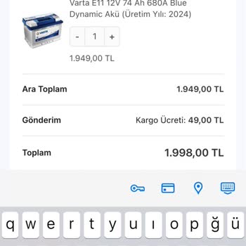 Sipariş Verdiğim Akü Gönderilmedi, Ödemem İade Edilmiyor
