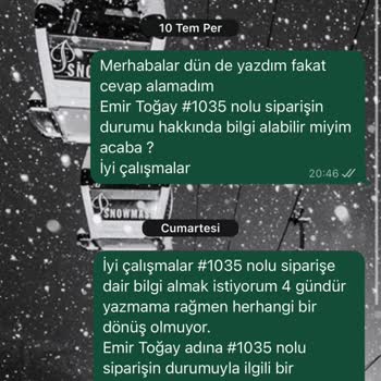 Sipariş Sonrası İletişimsizlik Ve Yanıltıcı Bilgilendirme