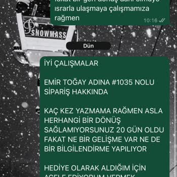 Sipariş Sonrası İletişimsizlik Ve Yanıltıcı Bilgilendirme