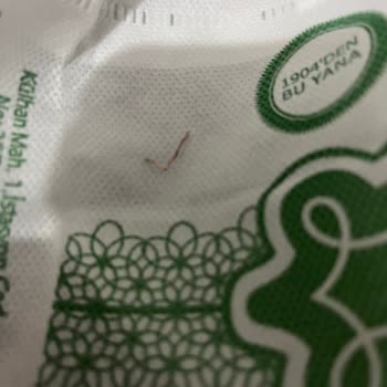 Diyar Burma Künefe (Karaman) Tatlıdan Zımba Teli Çıktı