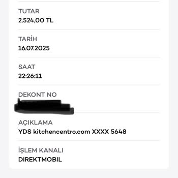 Watsons Hediye Sayfası Sonrası Kartımdan İzinsiz Para Çekildi