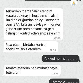Sipariş Sonrası Para Alındıktan Sonra İletişimsizlik Yaşadım