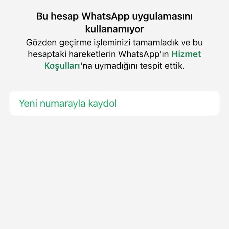 WhatsApp Hesabım Haksız Yere Askıya Alındı, Çözüm Bekliyorum