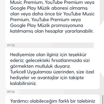 Youtube Premium Hediyesi Verilmedi, Müşteri Destek Yanıltıcı Davrandı