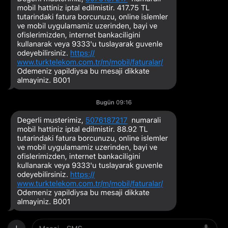Abonelik Sonrası Açıklamasız Ek Borç Ve Fatura Detaylarına Ulaşılamaması