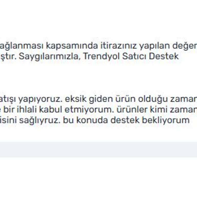 Hasarlı Ve Eksik Ürün Gerekçesiyle Haksız İhlal Puanı Verilmesi Ve Yetersiz İtiraz Süreci