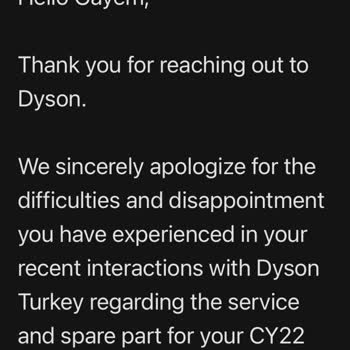 Dyson Servisinden Hayal Kırıklığı: Parça Yok, Çözüm Yok, Sadece Yeni Ürün Satışı!