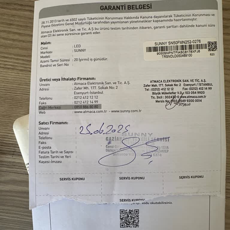 İki Haftada Arızalanan TV Ve Yetersiz Servis Deneyimi