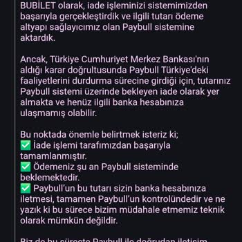 İptal Edilen Konserin Ücreti Hala Hesabımda Yok