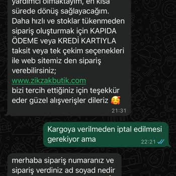 Sipariş İptali Sonrası İade Sürecinde Yaşanan Mağduriyet Ve İletişim Sorunu