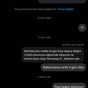 Sipariş Verdim, Ne Ürün Var Ne Bilgilendirme!