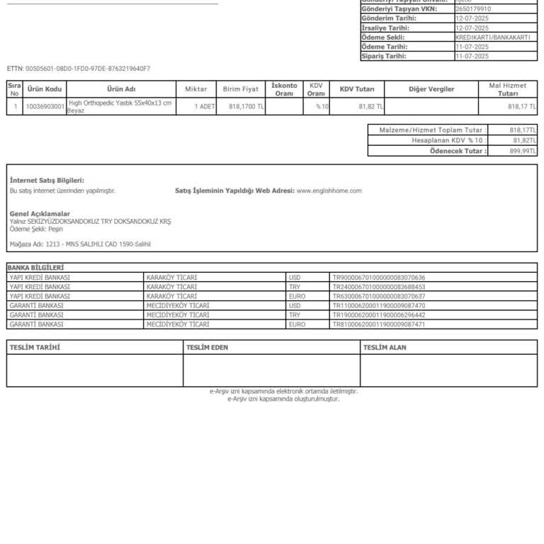 Yanlış Kesilen Faturanın Düzeltilmemesi Ve İlgisizlik