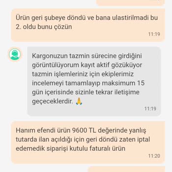 Kargolarım Kayboldu, Çözüm Bekliyorum
