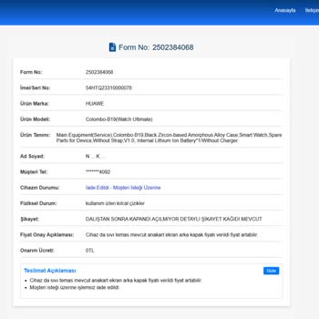 Dalış Sonrası Arızalanan Akıllı Saatimin Garanti Sürecinde Mağduriyet Yaşıyorum