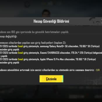 Oyun Dinar Satın Aldığım PUBG Hesabı Beklentilerimi Karşılamadı