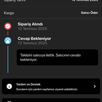 İade Sürecinde Gecikme Ve Çözüm Eksikliği