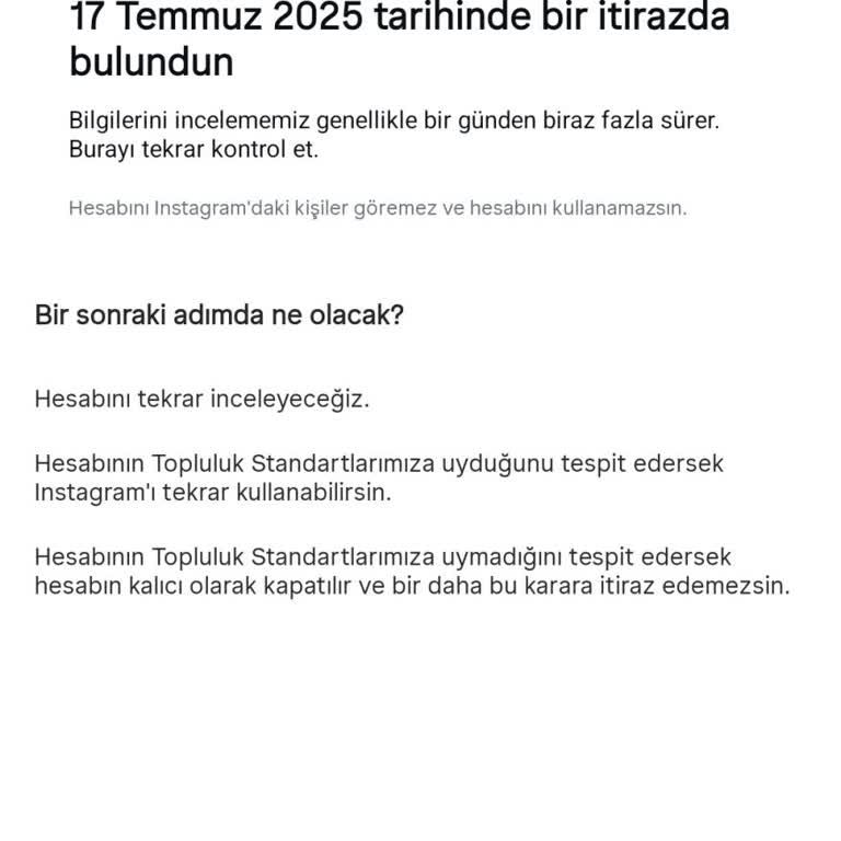 Instagram Haksız Şikayetler Nedeniyle Hesabım Kapatılıyor