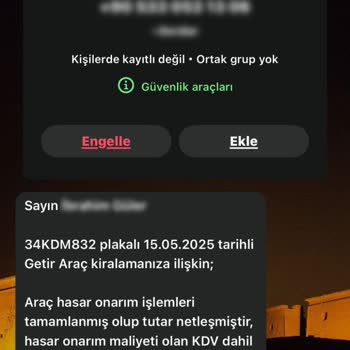 Getir Araç Kiralamada Hasar Cezası Ve Eksik Bilgilendirme Mağduriyeti