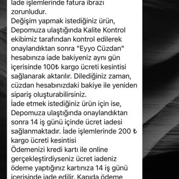 Eyyo Butikte Değişim Ve İade Ücretleri Mağduriyeti