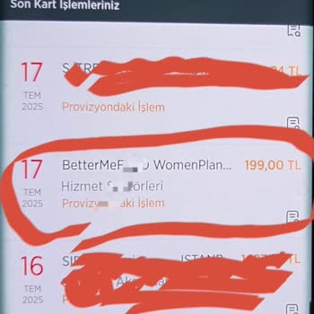 İptal Edilen Betterme Üyeliğine Rağmen Kartımdan Para Çekilmeye Devam Ediyor