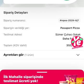 Yemeksepeti Siparişim İptal Edildi Açıklama Yok Para İadesi Yapılmadı