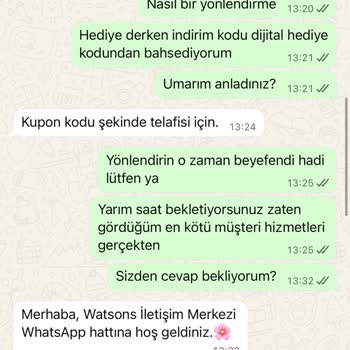 Watsons Siparişim İptal Edildi Hediye Kodumun Akıbeti Belirsiz