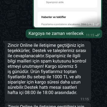 Siparişin Kargoya Verilmemesi Ve İletişimsizlik