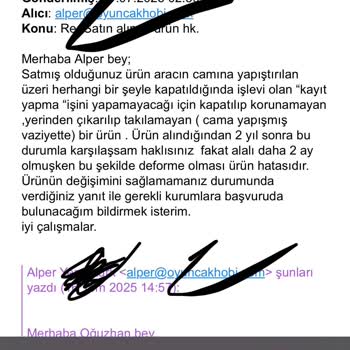Araç Kamerasında GPS Modülü Açılması Ve Garanti Dışı Bırakılması Nedeniyle Mağduriyet