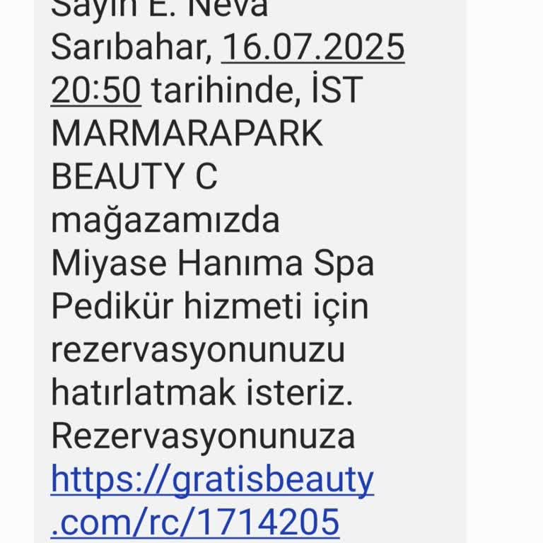 Pedikür Randevumda Haksız Uygulama Ve Yetersiz Hizmet Deneyimi
