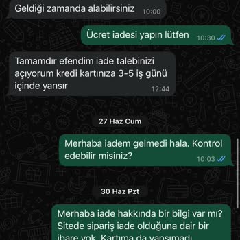 Sipariş Sonrası İade Ve Teslimat Sürecinde Yaşanan Belirsizlik