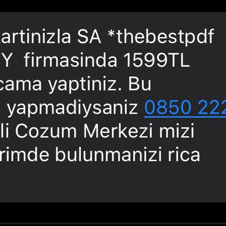 Bilgim Dışında Yapılan Kart İşlemi Ve İade Talebi