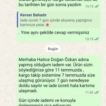 İade Ücreti Sürekli Gecikiyor, Mağdur Ediliyorum!