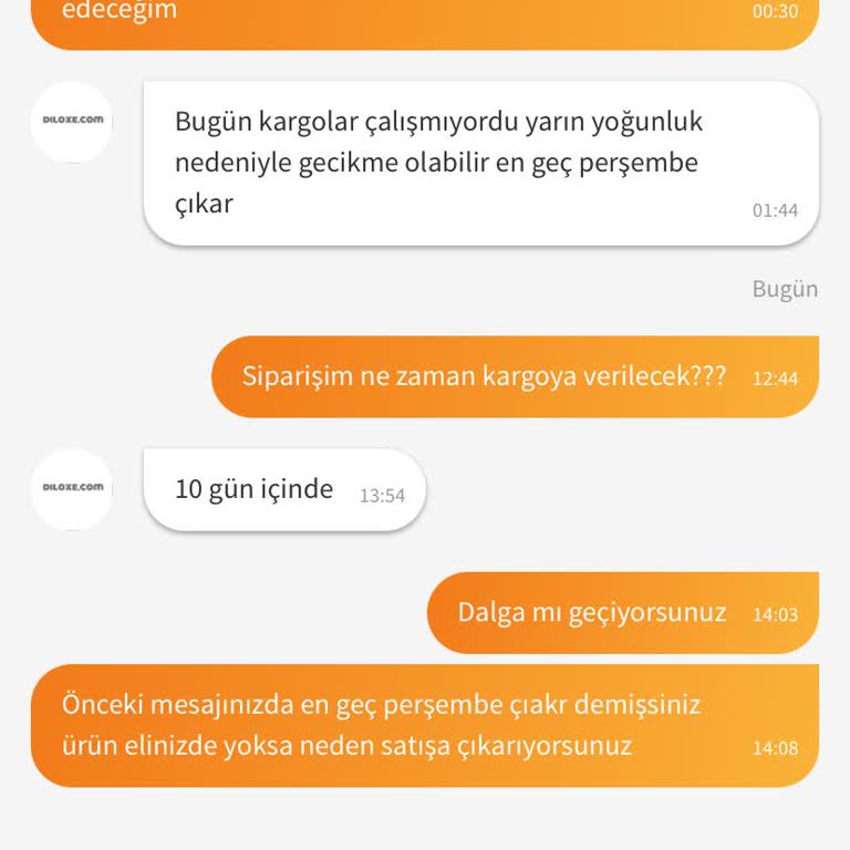 Kısa Sürede Kargo Vaadi Gerçekleşmedi, Teslimat Gecikti