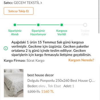 Sürat Kargo'da Teslim Edilmeyen Kargolar Ve Yanlış Sistem Kayıtları Nedeniyle Yaşanan Mağduriyet