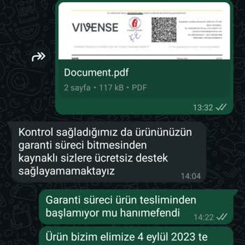 Garanti Süresi İçinde Sandalye Değişimi Yapılmadı, Müşteri Hizmeti Yetersiz