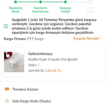 PTT Kargoyu Zamanında Teslim Etmiyor