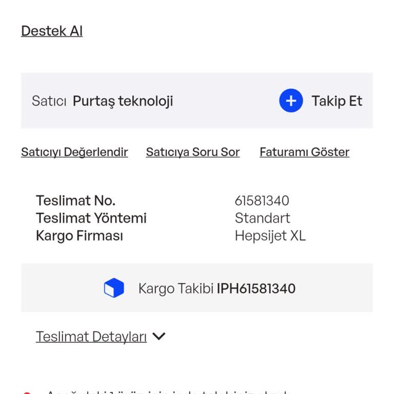 Yanlış Kargo Talebi Nedeniyle TV İadem Gerçekleşmiyor