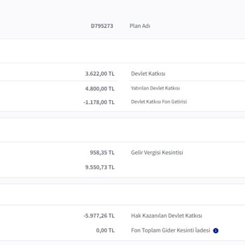 BES Hesabımdan Haksız Ertelenmiş Giriş Aidatı Kesintisi Yapılıyor