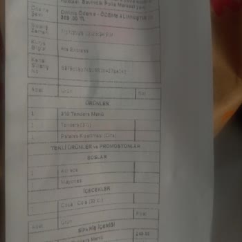 Popeyes Siparişlerim Sürekli Eksik Ve Müşteri Hizmetleri Dönüş Yapmıyor