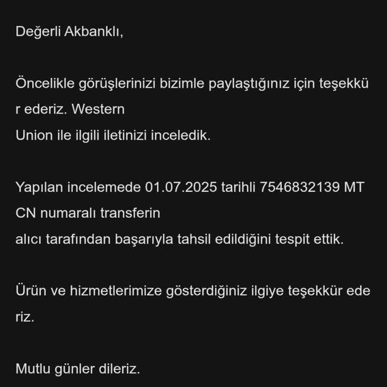 Akbank'tan Western Union Para İadesi 17 Gündür Yapılmıyor, Müşteri Oyalaması